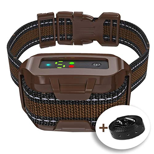 Q7 Pro – Professional Bark Collar Rechargeable, Microprocessor Smart Detection Module with Three Anti-Barking Modes: Beep/Vibration/Shock for Small, Medium, Large Dogs All Breeds – IPx7 Waterproof