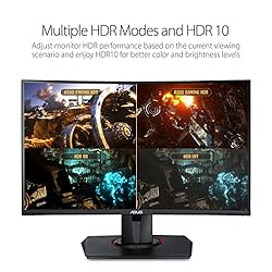 ASUS TUF Gaming VG27WQ 27” Curved Monitor, 1440P