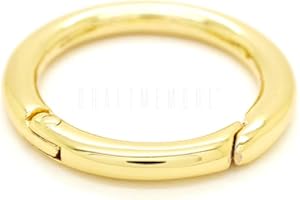 CRAFTMEMORE 2pcs 2 Inches Inner O Ring Spring Opening Snap Trigger Clip Buckle Charm Purse Making SCOS (Gold)