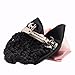 Xuanli 6 Pcs Hair Womens Lady Lace Bow Bowknot Mesh Elastic Snood Net Bun Cover Net Professional Headdress Flower Hair Clips (C002)
