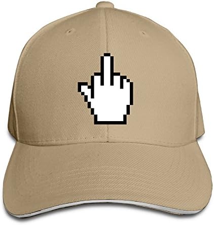 Fashion Pixel Middle Finger Sandwich Baseball Cap Trucker Hats
