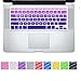DHZ Big Font Violet Gradient Keyboard Cover Silicone Skin for 2015 or Older Version MacBook Air 13 MacBook Pro 13 15