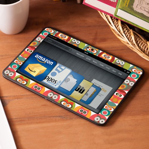 Kindle Fire HDX 7" Decal/Skin Kit, Owl Family