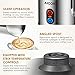 Aicok Milk Frother, Stainless Steel Electric Milk Steamer with Hot or Cold Milk, Strix Temperature Controller, Non-Stick Coating, Silent Operation, Milk Warmer for Coffee, Latte, Cappuccino, Silver
