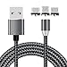 QIAOLI iPhone Magnetic Charger Cable Android Magnetic Charger Cable Type C Magnetic Charger Cable 3 in 1 with Round Connector Universal for iPhone Sumsung LG HTC Blackberry