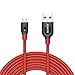 Anker Powerline+ Micro USB (10ft) The Premium Durable Cable [Double Braided Nylon] for Samsung, Nexus, LG, Motorola, Android Smartphones and More (Red)