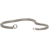 TROLLBEADS Sterling Silver Bracelet (8.3 In) - Handcrafted Foxtail Chain Bracelet | Silver 925 | Design by Lise Aagaard