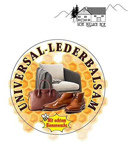 vom Pullach Hof Lederen balsem Universal 250 ml met echte bijenwas voor onderhoud en reiniging van schoenen, lederen… - Afbeelding 5