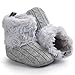 Ecosin(TM) Baby Girl Soft Sole Anti Slip Prewalker Shoes Snow Boots Socks With Knitwear