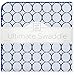 SwaddleDesigns Ultimate Swaddle Blanket, Made in USA Premium Cotton Flannel, True Blue Jewel Tone Mod Circles