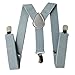 Keywin Baby Kids Boys Girls Toddler Suspender & Bow Tie Set Elastic Adjustable Strong Clip-on Suspender-Heavy Duty (Light Gray)