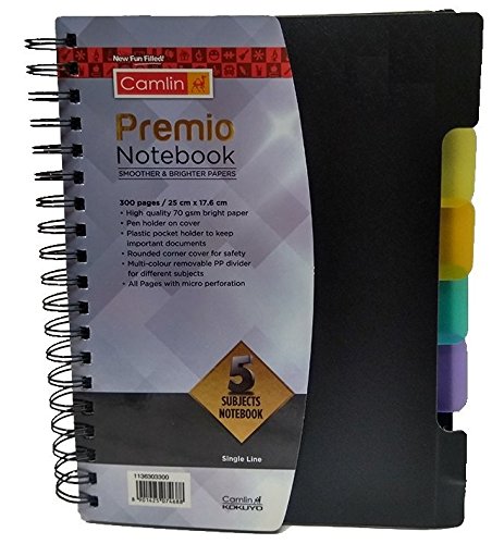 CAMLIN PREMIO NOTEBOOK 300 PAGES / 21.6CM X 14CM