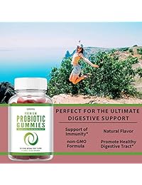 Gummies probióticos – Soporta salud digestiva y gut y regularidad con 1 billón de CFU de...