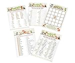 Lillian Rose Woodland Baby Shower Game Cards, Neutral, 5" x 7"