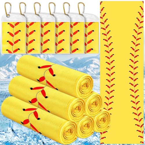 Lonfliness 12Pcs Softball Cooling Towels with Bags 38x12 in… at Amazon