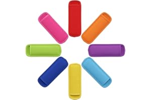 8 Colors Popsicle Holder Ice Popsicles Bags Neoprene Insulator Sleeves Reusable Freezer Pop Holders Antifreezing Sleeves Pops