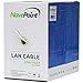 NavePoint Cat6 (CCA), 250ft, White, Solid Bulk Ethernet Cable, 550MHz, 23AWG 4 Pair, Unshielded Twisted Pair (UTP)