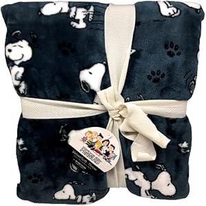 Berkshire Home & Blanket Co. Peanuts Gang Snoopy Happy Dance Velvet Soft Throw Blanket | 50