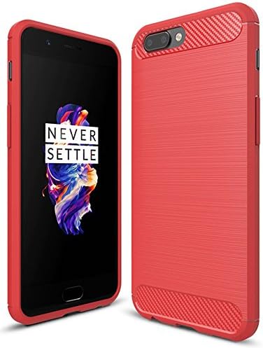 OnePlus 5 Case, Slim Soft Case for OnePlus 5, Lightweight and Shockproof Protective Case for OnePlus 5 (Red)
