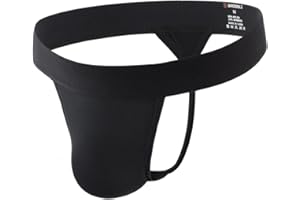 BRODDLE Men's Nylon Thong Underwear G-String Low Rise T-Back Bulge Pouch Workout for Men