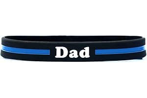 SayitBands Family Thin Thin Blue Line Wristband