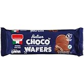 Choco Wafers, European Chocolate, Imported From Italy, Crispy Cookies With Cream Filling, Snack Snacking Gift Treat On the Go Pouches, 5oz Benton Bag