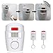 AISITIN Wireless Home Security Alarm PIR Infrared Sensor Anti-theft Motion Detector Alarm System With 2 Remote Controller for Home Businesses Shop Store,Driveway Alert,Bar,Garage