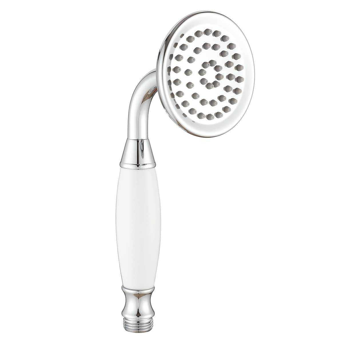 Ownace 3 Inch Traditional Brass Chrome Ceramics Telephone Hand Held Shower Head Victorian Shower Head for Bathroom