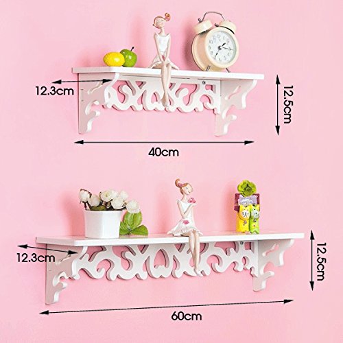White Filigree Style Shelf, Shabby Chic Cut Out Design, Decorative Wall Shelves are Great for