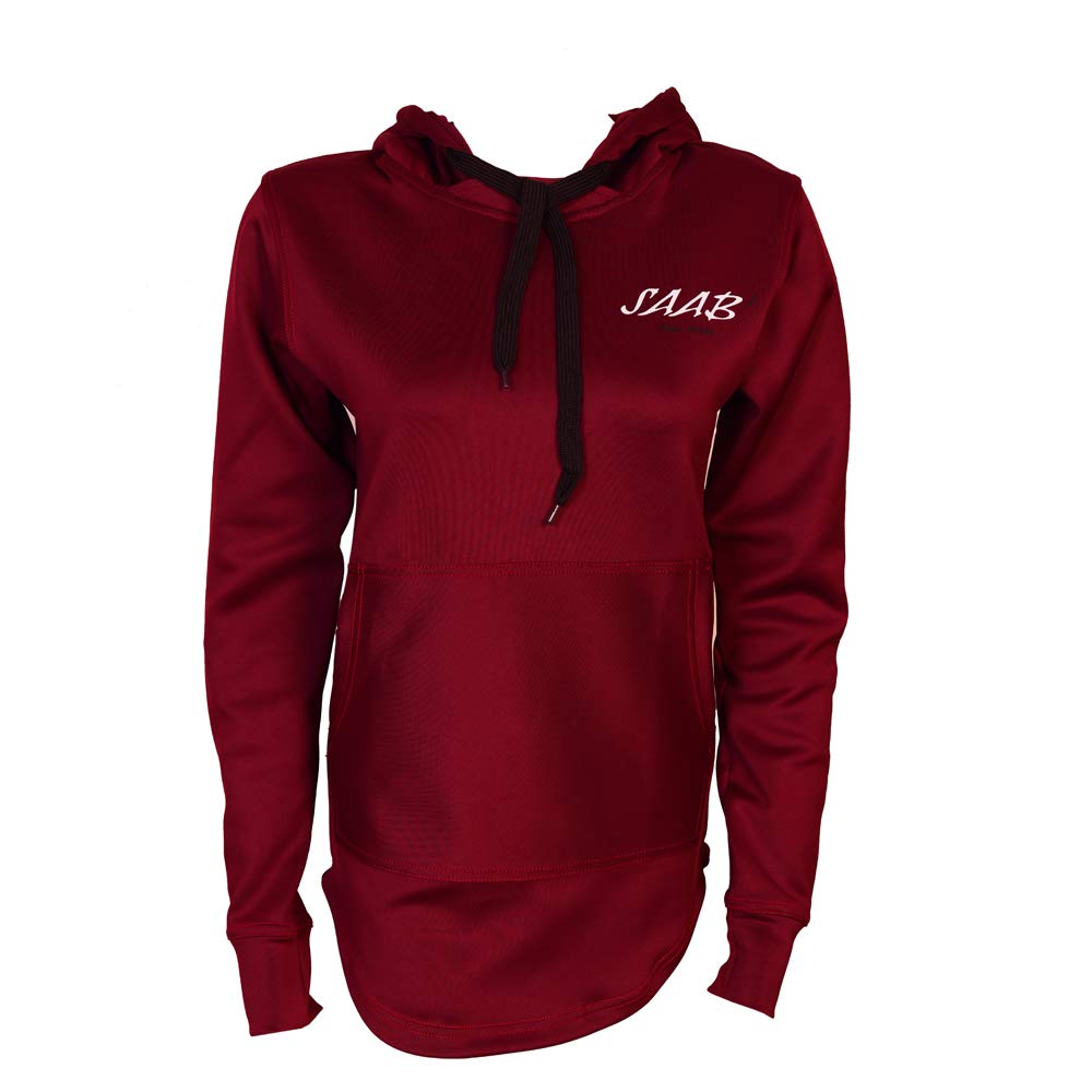 Womens Scuba Maroon Hoodie Soft Fabric Long Sleeve Pullover Hoodie