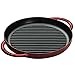 Staub Cast Iron 10-inch Pure Grill - Grenadine, Made in France