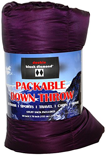 Black Diamond Double Packable Down Throw with Stuff Sack, 60&quot
