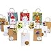 GSSUSA Kraft Paper Bags 8x4.25x10& 10x5x13& 16x6x12 50 Pcs Each, Gift Bags, Kraft Bags,Shopping Bags with Handles,Craft Bags, Merchandise Bags, 100% Recyclable Paper