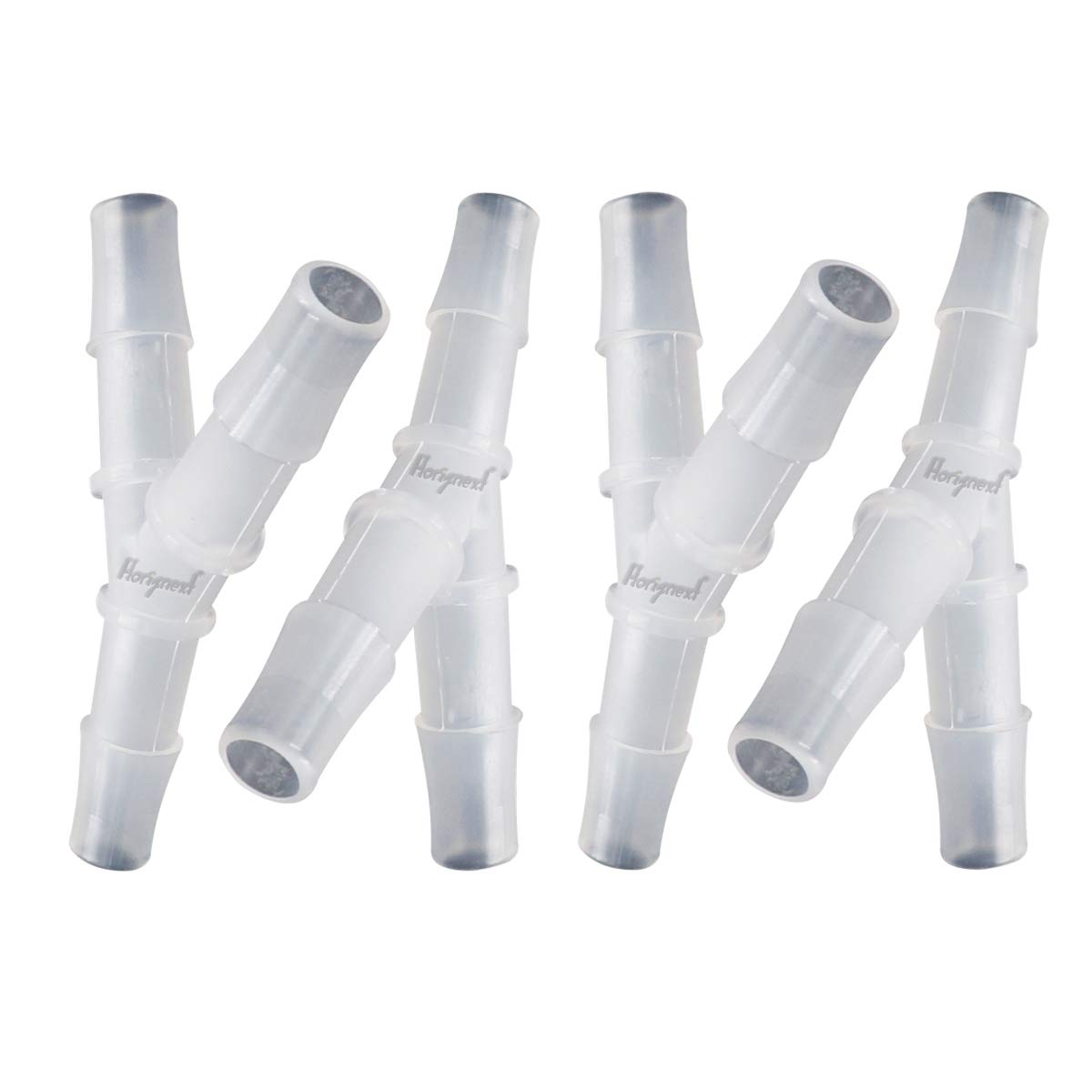 Horiznext plastic 3/8" Y shape 3 way barbed connector for air hose, water pipe pp polypropylene barb fitting. (Pack of 4 pcs)