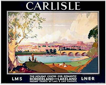 10x8 Print of Carlisle , LMS/LNER poster, 1923-1947 (10014383)