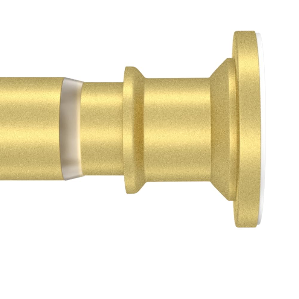 Photo 1 of XIQIYY Gold Small Tension Rod 18-32 Inch Short Shower Curtain Rod No Drilling Expandable Closet Spring Rod,Stainless-Steel