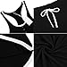 Ekouaer Summer Pajama Racerback Cami Sets Lingerie Sleepwear (Black, Small)