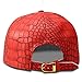 LEEYA NYU12 The New Crocodile Baseball caps A Flat-Brimmed hat Hip-hop hat (Red)