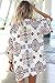 Lightweight Chiffon Cardigan Printed Relaxed Kimono Tops Beach Bikini Cover ups Blouse Size L