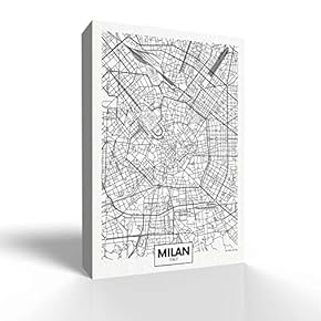 Canvas Wall Art-Milan-Canvas Prints Home Artwork Decoration for Living Room,Bedroom - 12x18 inches