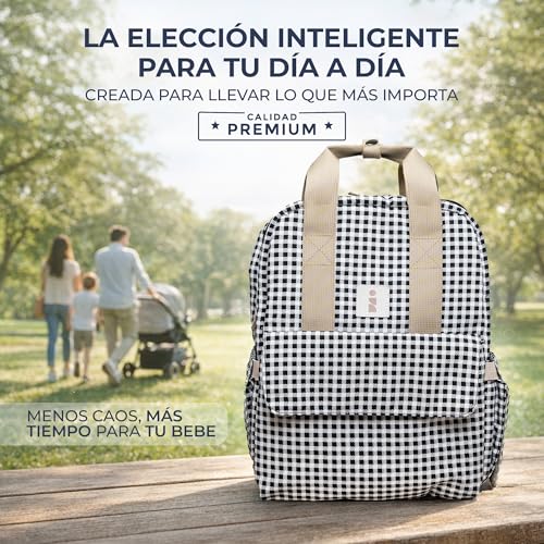 ANCRIVE Waterproof Baby Carriage Backpack with Changing Pad, Baby Carriage Backpack with 7 Compartments and 9 Pockets, Ideal for Hospital Maternity, Walks and Travel, Diaper Backpack for Mom and Dad