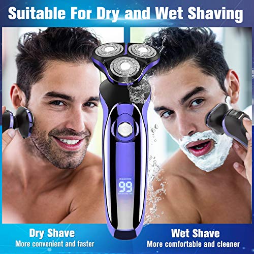 image for Adhope Electric Razor, Electric Shavers for Men, Dry Wet Waterproof Me