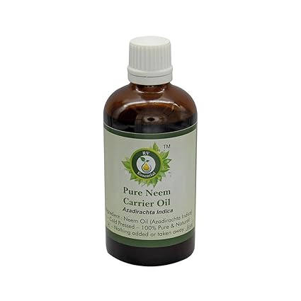 R V Essential Pure Neem Carrier Oil 50ml- Azadirachta Indica