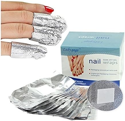 Nail Polish Remover Wraps Foils Pads Soak Off Acrylic UV Gel Nail Varnish