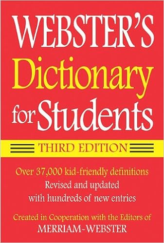 Webster S Dictionary For Students Third Edition Merriam Webster Merriam Webster 9781596950931 Amazon Com Books