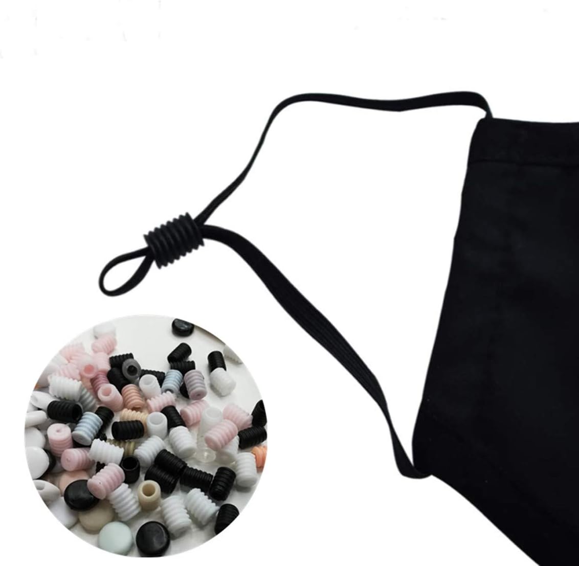 Elastic Cord Locks Soft Silicone Toggles for Drawstrings