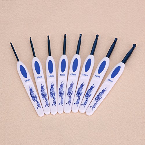 3 Porcelain+Handle+Aluminium+Crochet+Knitting