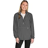 Charles River Riverbank Pack-N-Go Half Zip Pullover Jacket Unisex Relaxed Fit