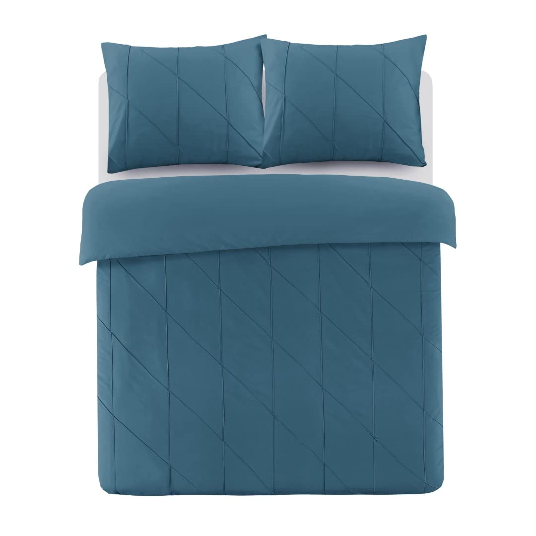 Papillon Canberra Duvet Cover Petrol Cotton 140 x 200/220 cm