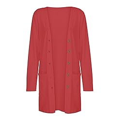 Sweaters for Dresses Tie Front Cardigan Crew Neck
